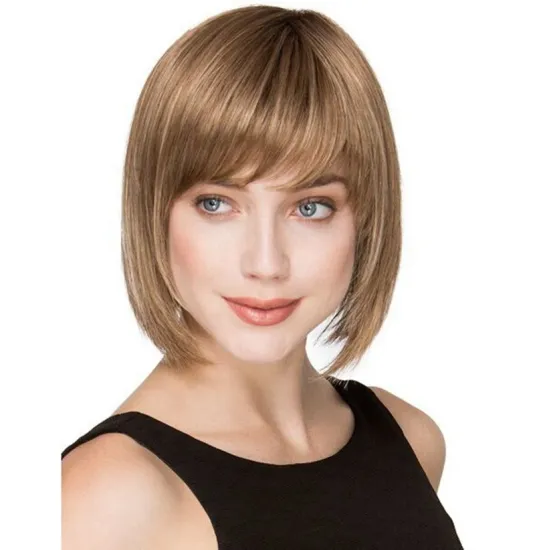 Aishili Short human hair wigs Silky straight wig for women Wholesale fashion wig