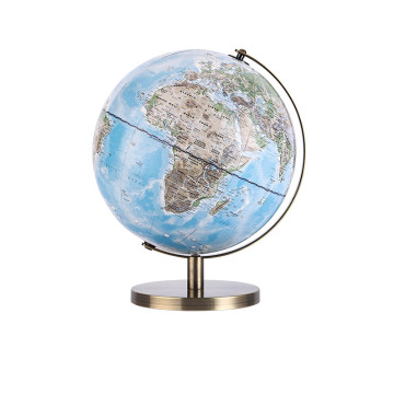 25cm Antique Paper Globe for Office Decor Travel Ball