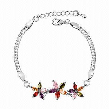 Bracelet with Austria Crystal, Swarovski Elements, OEM Orders are Welcome