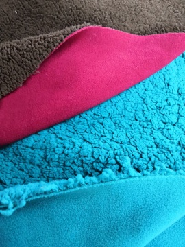 100% Polyester Polar Fleece Bonded with Sherpa Fabric