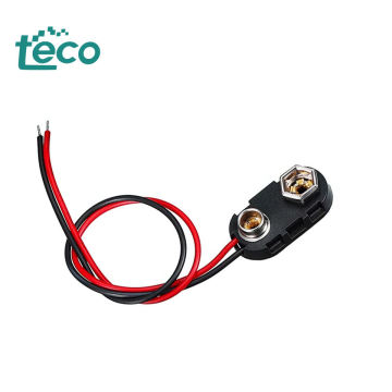 9V Battery Clamp, Button Cable, and DC Power Plug Accessory Kit