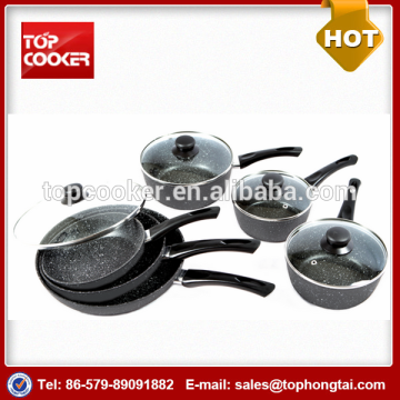 2015 New Products Aluminum Forged Korea Marble Cookware