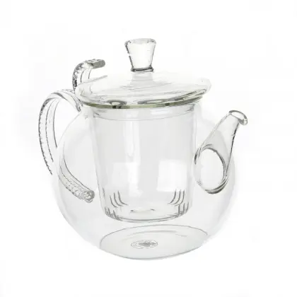 800ml Mouthblown Pretty Pyrex Teapot for Sale