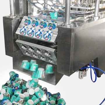High Speed Automatic Rotary Liquid Milk Yogurt Cup Filling Sealing Machine