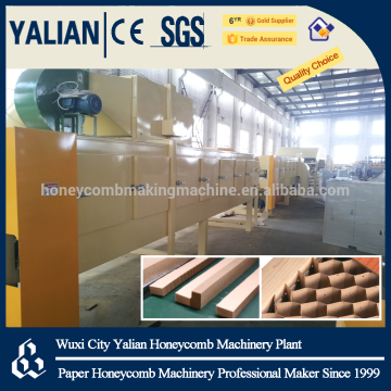 Endless honeycomb paper core machine