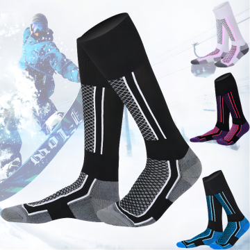 New Men's Anti-Bacterial Sport Hiking and Ski Socks with Knee-High Design
