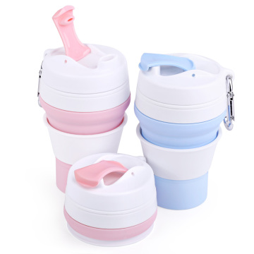 collapsible reusable foldable silicone reusable coffee cup cheap wholesale