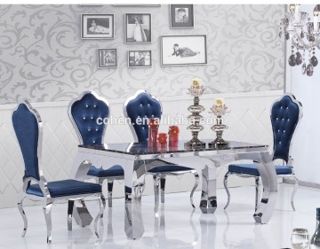 AH2119-3 stainless steel dining table and chair