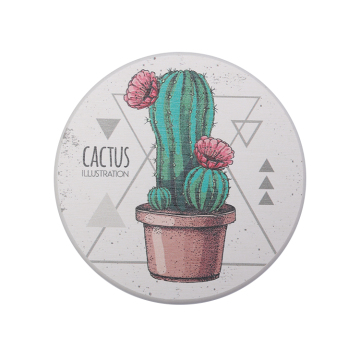 Custom Factory Direct Round Square Cat Anti-Slip Coaster Cup Mats Diatomite Coaster