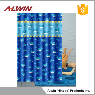 Polyester hotel printing shower curtain 9007