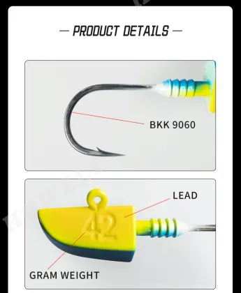 Wholesale 42g Quality Saltwater Lead Head Jig Head with BKK Hook
