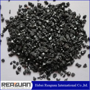 Shot blasting of cast steel grit