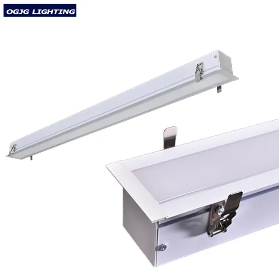 2ft 4ft 8ft Recessed Mounted LED Office Linear Lights with PC Cover and Aluminium Housing