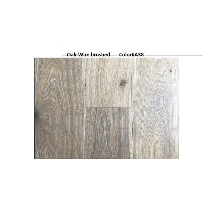 Leichte Eichenholzboden