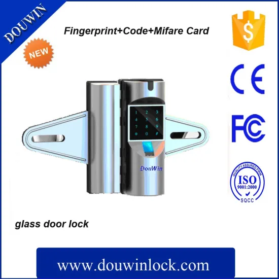 Password commercial glass door electronic lock with key