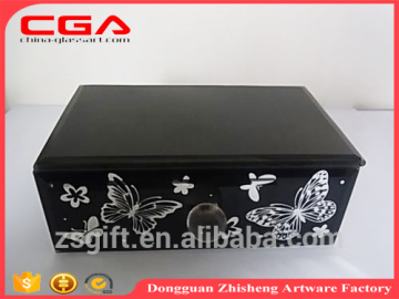 Chinese factory supply glass gift boxes handicrafts luxury jewelry boxes handmade glass crafts for home decor