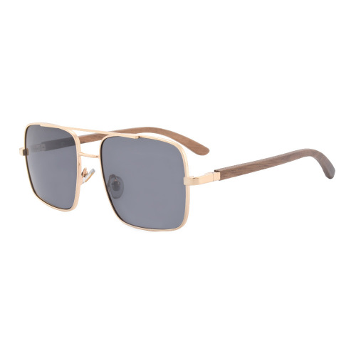 Metal Wooden Sunglasses For Men