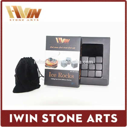 Customized Engraved Whiskey Stone For Business Gift,Wine Accessories Men Gift Set ,Whiskey Stone For Party Gift