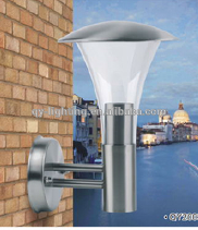 E27 clear PC high quality outdoor wall light new design stainless steel light