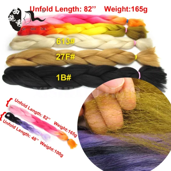 alibaba new products Seditty 165g 82 Inches Synthetic Ultra Braiding 100% Synthetic Hair for Single Color