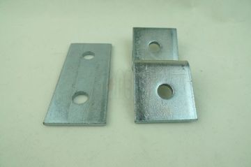 Low-carbon Steel Flat Plate Unistrut Channel, Strut Channel Connecting Fitting With Holes