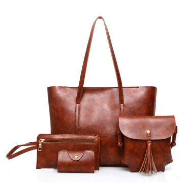Retro tote fashion blank should brown ladies handbags