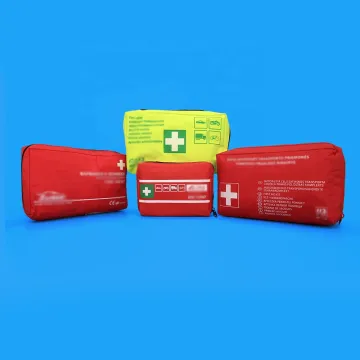 Factory direct custom home use traveling outdoor care red color medical fist aid kit bag