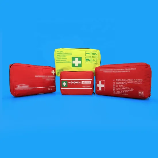 Factory direct custom home use traveling outdoor care red color medical fist aid kit bag