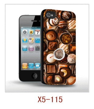 Chocolate Picture Iphone5 3d Case Picture,pc Case Rubber Coated,with 3d Picture,multiple Colors Available 