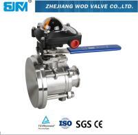 1000 W. O. G. Full Port PN63 Pneumatic Actuator 3 PC ball valve
