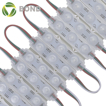 CE ROHS UL WS2811 3 LED Full Color LED Module 12V 0.72W 170 Degree IP68 with APP Controller