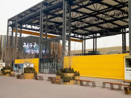 Flexible hangar door