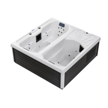 Modern 2-in-1 Spa Bathtub Hot Tub & Cold Plunge for 3 People