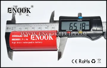 Enook 26650 5500mAh Rechargeable Li-ion Protected Battery