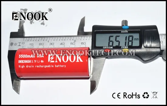 Enook High Capacity Li-ion Battery 26650 5500mAh