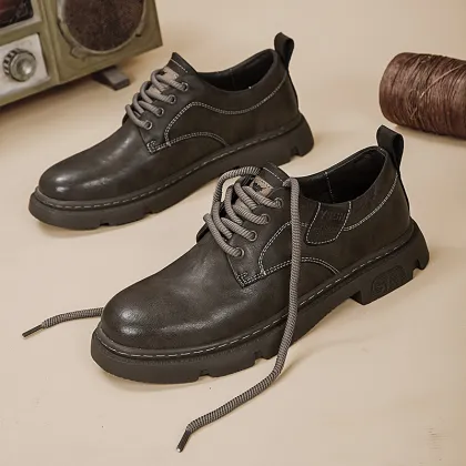 Cost Effective Brown Martin Shoes: Trendy and Comfortable Men's Workwear Fashion