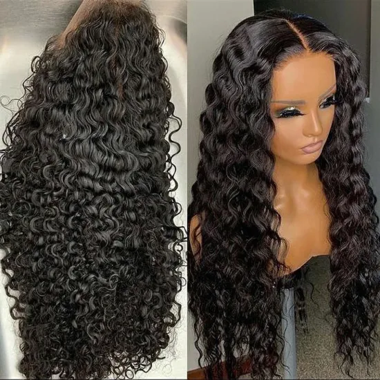 Transparent Swiss Lace Wigs Vendors, 100% Virgin Indian Human Hair wigs, Pre Plucked Glueless Curly Hair HD Lace Front Wig