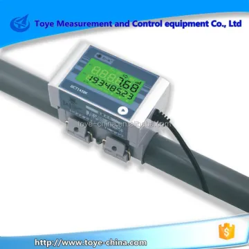 4-20mA RS-485 Modbus Clamp-On Ultrasonic Water Flow Meter with LCD