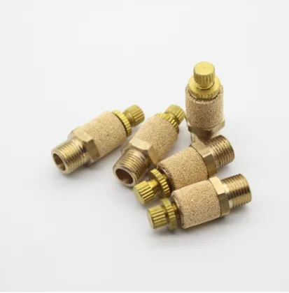 Brass Air Breather Vent with G1'' Inch Flow Adjust Silencer Muffler