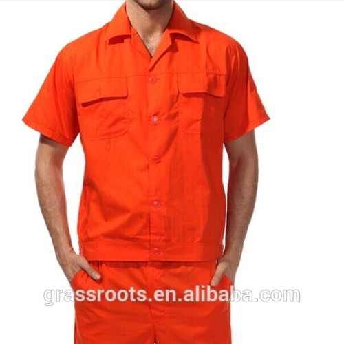 short sleeve workwear working uniform,factory uniform customized