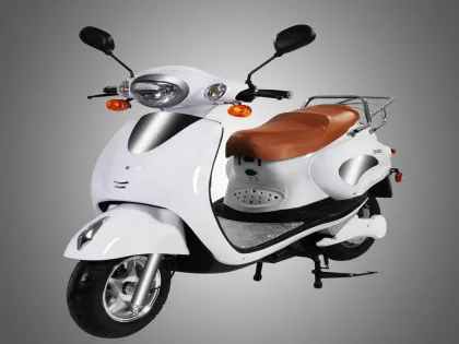 Eec Electric Moped Scooter With Pedals , Lithium Battery Motorised Scooter Piaggio Vespa