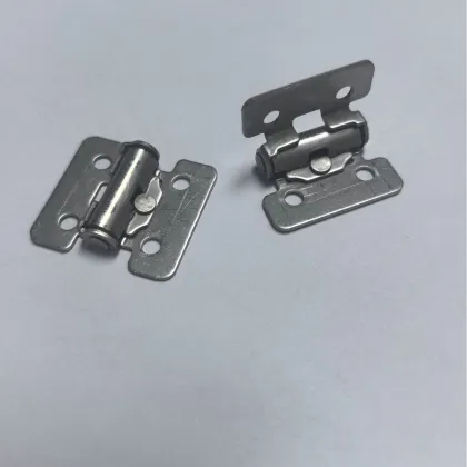 Secure metal hinges for cabinet doors