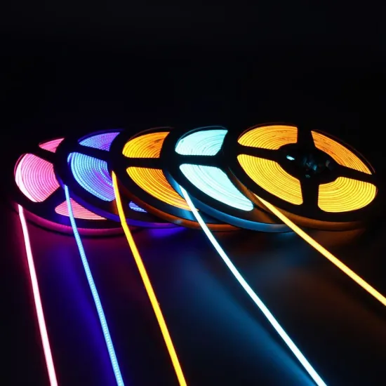 24V 12V 3000K RGBW Ultra Slim COB LED Strip Light for Indoor Decoration