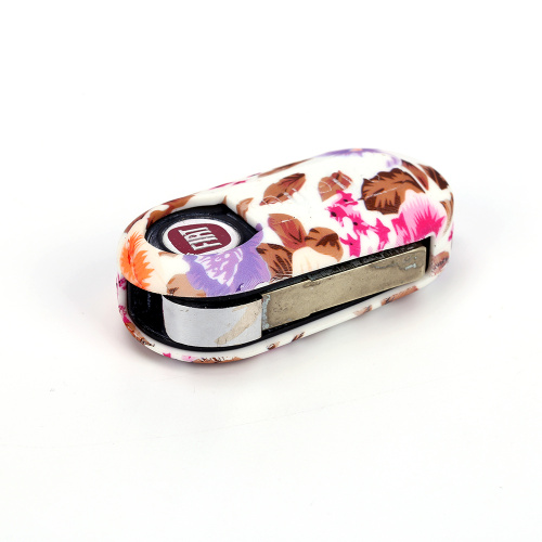 Flower color fiat punto silicone car key cover