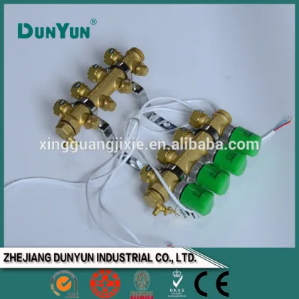 hydronic floor heating manifold