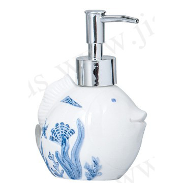 Arted tableware for rooster collection --shell lotion jug