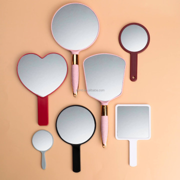 Wholesale Low MOQ Plastic Hand Mirrors with Custom Logo - Cheaper Price Hand Held Makeup Mirrors