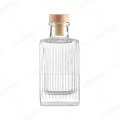 Flat square bayonet glass perfume diffuser bottle
