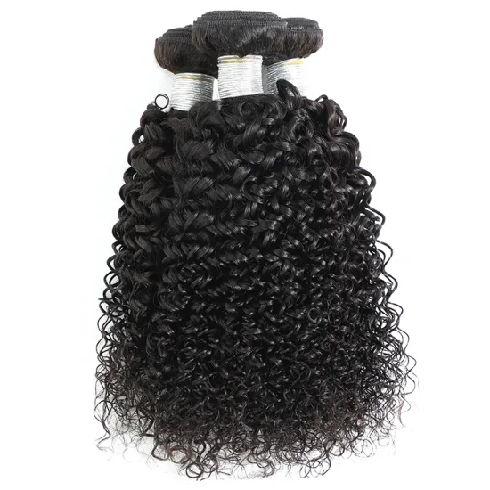 9A Factory Supply 8-24inch Jerry Curly Hair Weaving Natural Black Color 100% Indian Virgin Human Hair Extension Wigs