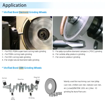 11A2 Vitrified Bond Diamond Cup Grinding Wheels